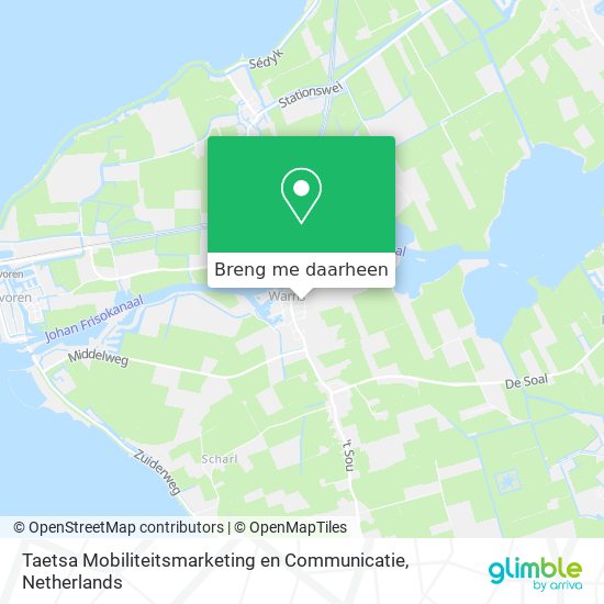 Taetsa Mobiliteitsmarketing en Communicatie kaart