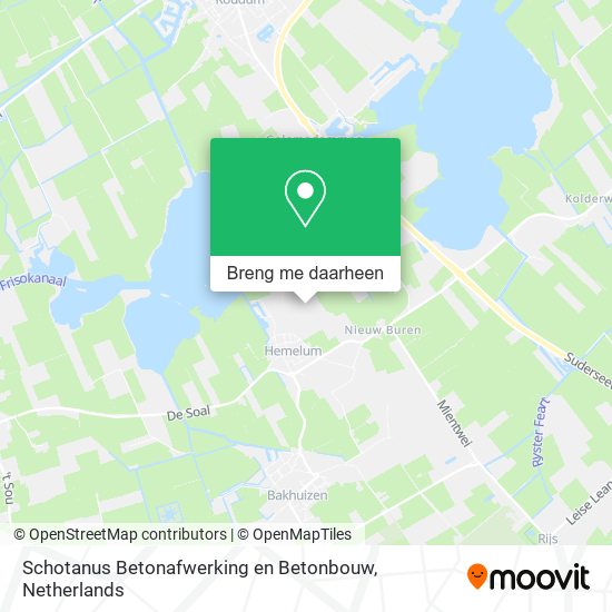 Schotanus Betonafwerking en Betonbouw kaart