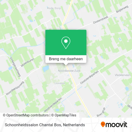 Schoonheidssalon Chantal Bos kaart