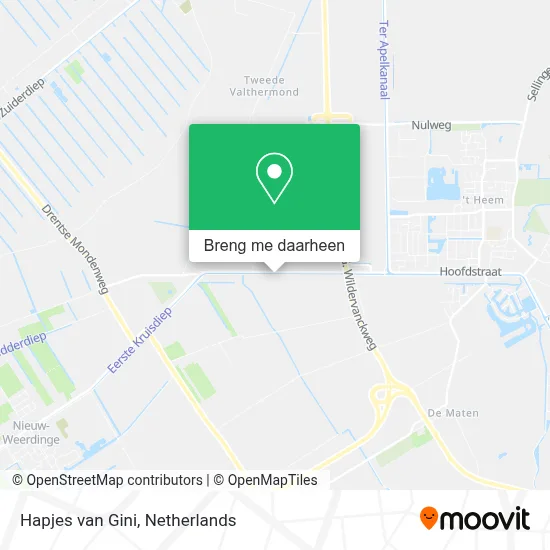 Hapjes van Gini kaart