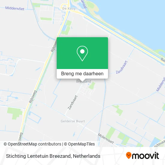 Stichting Lentetuin Breezand kaart