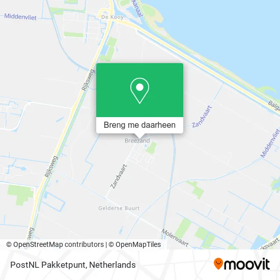 PostNL Pakketpunt kaart