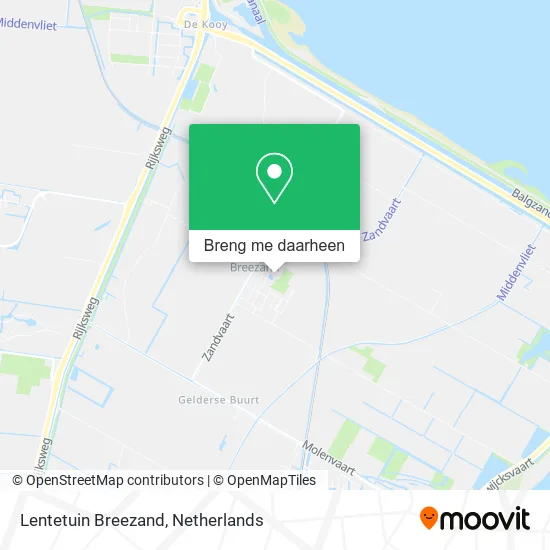Lentetuin Breezand kaart