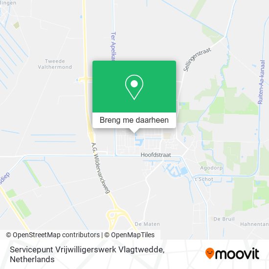 Servicepunt Vrijwilligerswerk Vlagtwedde kaart