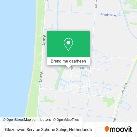 Glazenwas Service Schone Schijn kaart