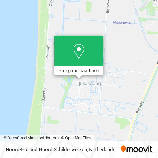 Noord-Holland Noord Schilderwerken kaart