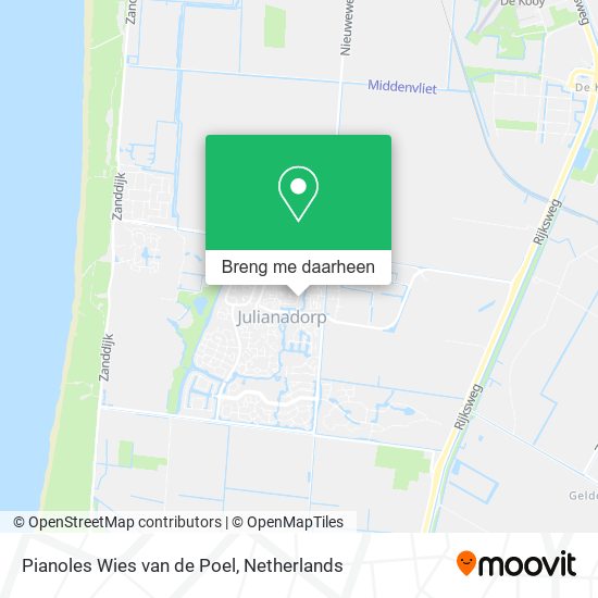 Pianoles Wies van de Poel kaart