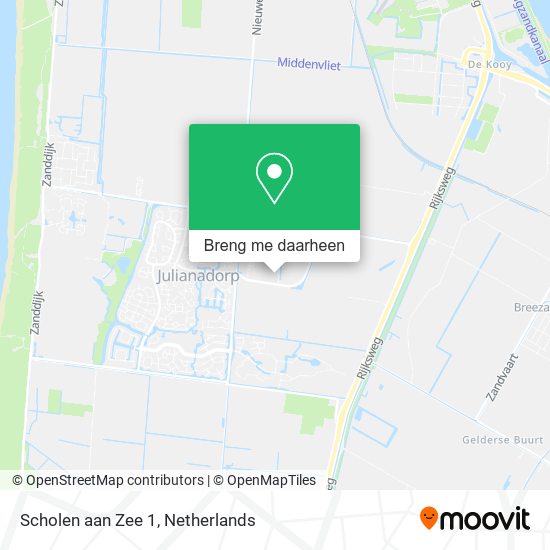 Scholen aan Zee 1 kaart