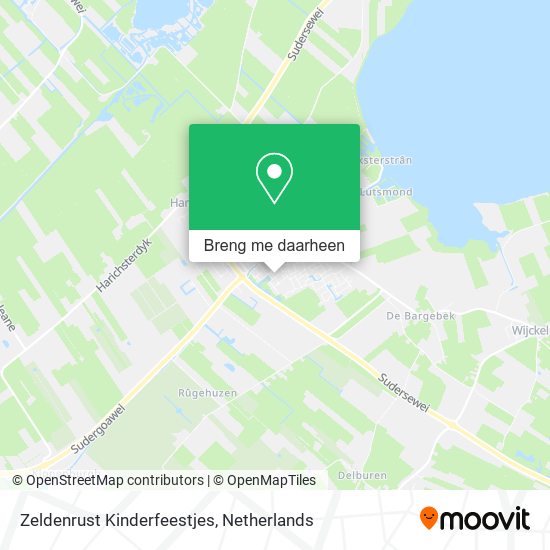 Zeldenrust Kinderfeestjes kaart