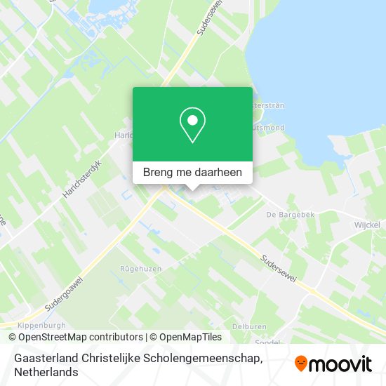 Gaasterland Christelijke Scholengemeenschap kaart