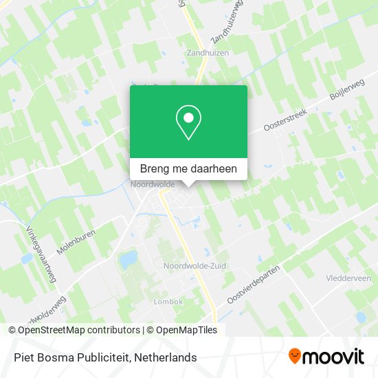 Piet Bosma Publiciteit kaart