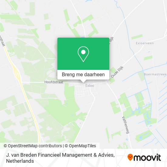 J. van Breden Financieel Management & Advies kaart