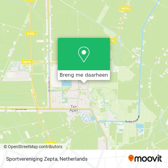 Sportvereniging Zepta kaart