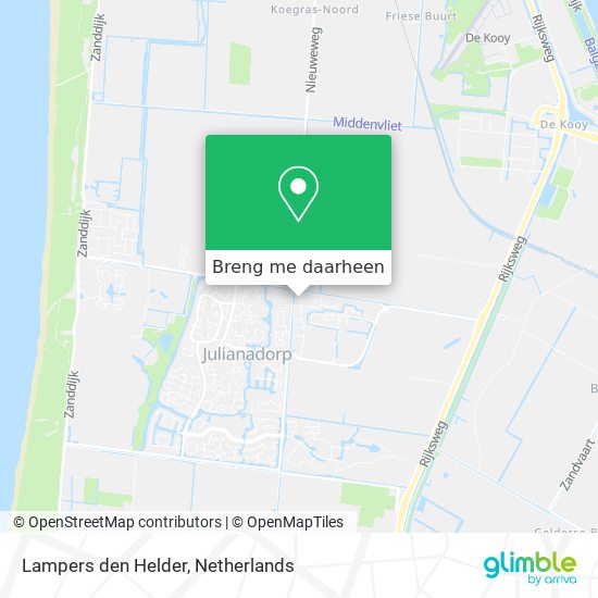 Lampers den Helder kaart