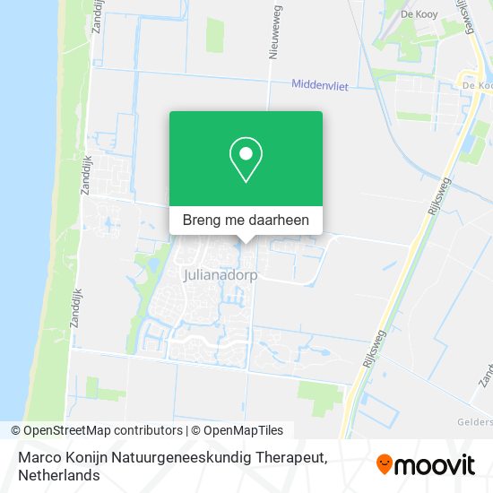 Marco Konijn Natuurgeneeskundig Therapeut kaart