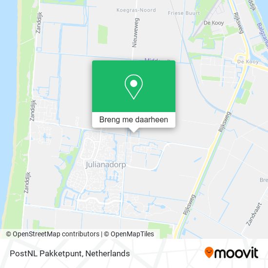 PostNL Pakketpunt kaart