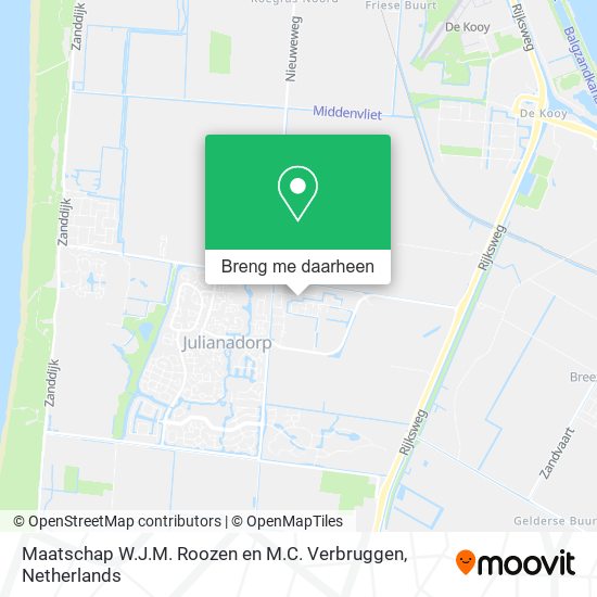 Maatschap W.J.M. Roozen en M.C. Verbruggen kaart