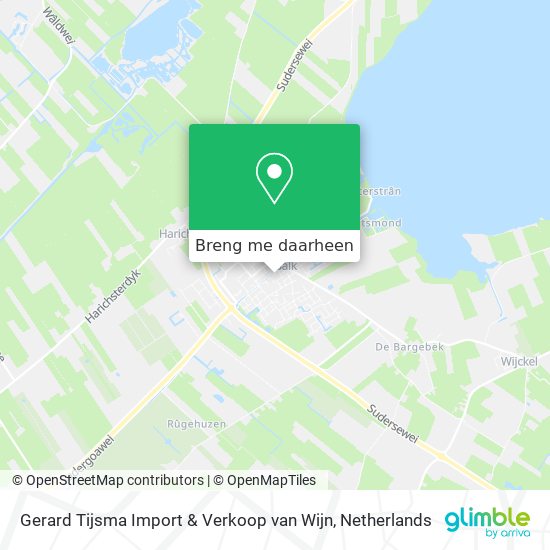 Gerard Tijsma Import & Verkoop van Wijn kaart