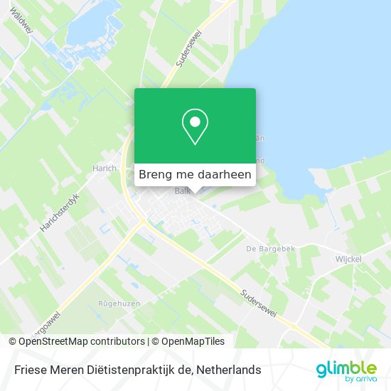 Friese Meren Diëtistenpraktijk de kaart