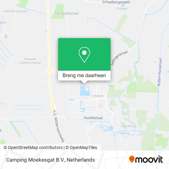 Camping Moekesgat B.V. kaart