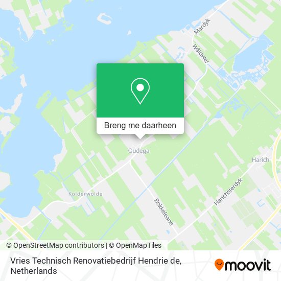 Vries Technisch Renovatiebedrijf Hendrie de kaart