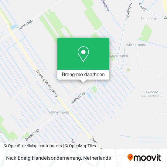 Nick Eding Handelsonderneming kaart