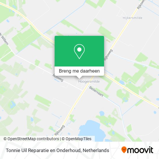 Tonnie Uil Reparatie en Onderhoud kaart