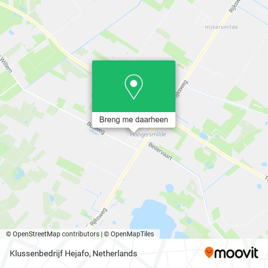 Klussenbedrijf Hejafo kaart