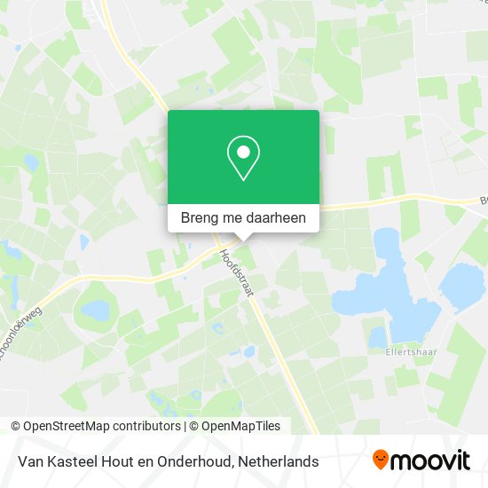 Van Kasteel Hout en Onderhoud kaart