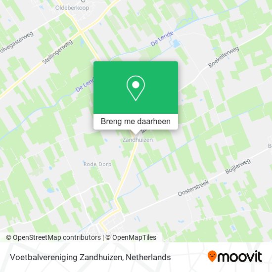 Voetbalvereniging Zandhuizen kaart