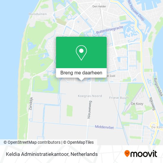 Keldia Administratiekantoor kaart