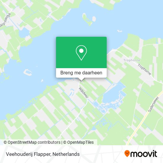 Veehouderij Flapper kaart