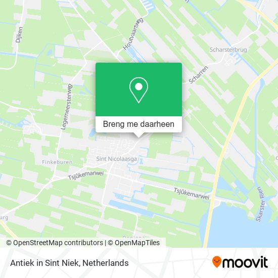 Antiek in Sint Niek kaart