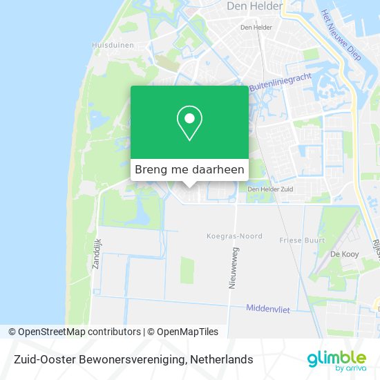 Zuid-Ooster Bewonersvereniging kaart