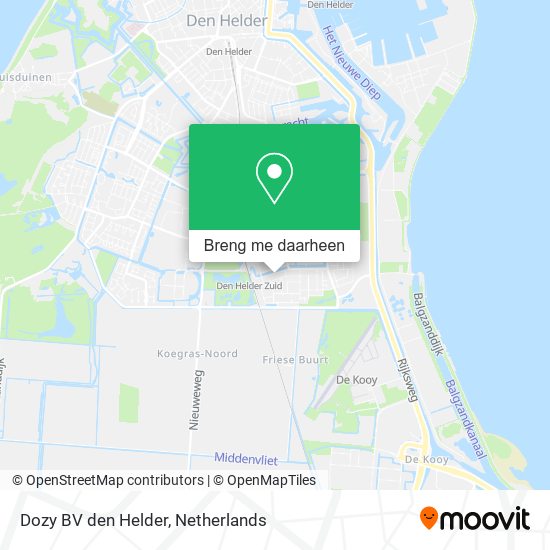 Dozy BV den Helder kaart