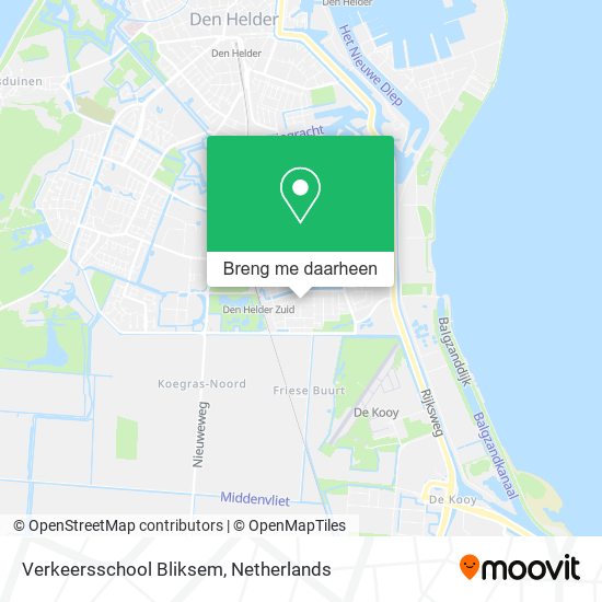 Verkeersschool Bliksem kaart