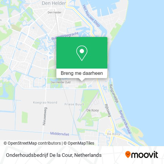Onderhoudsbedrijf De la Cour kaart