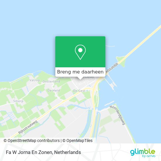 Fa W Jorna En Zonen kaart