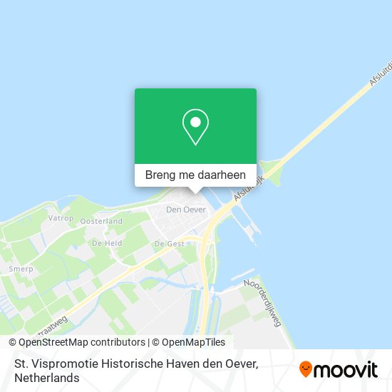 St. Vispromotie Historische Haven den Oever kaart