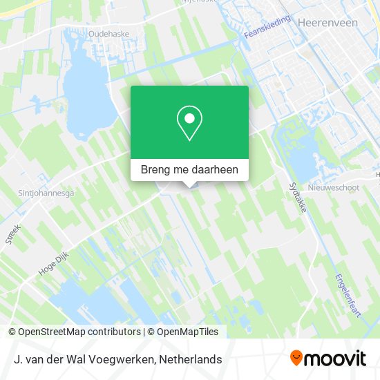 J. van der Wal Voegwerken kaart