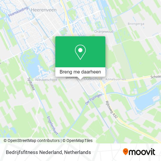 Bedrijfsfitness Nederland kaart