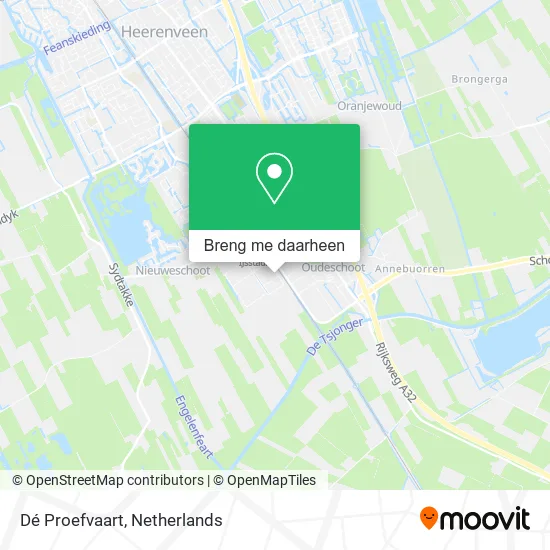 Dé Proefvaart kaart