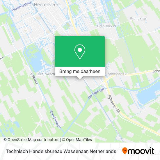 Technisch Handelsbureau Wassenaar kaart