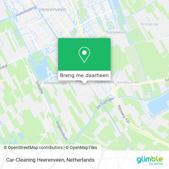 Car-Cleaning Heerenveen kaart