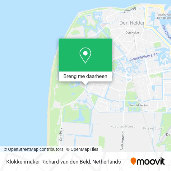 Klokkenmaker Richard van den Beld kaart