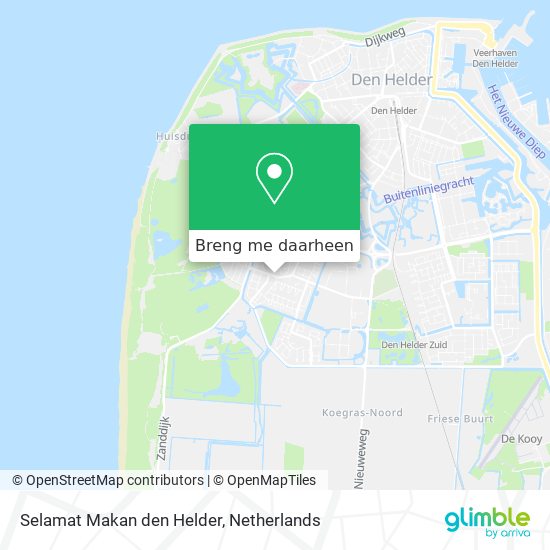 Selamat Makan den Helder kaart