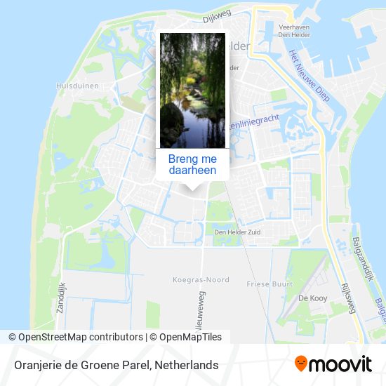 Oranjerie de Groene Parel kaart