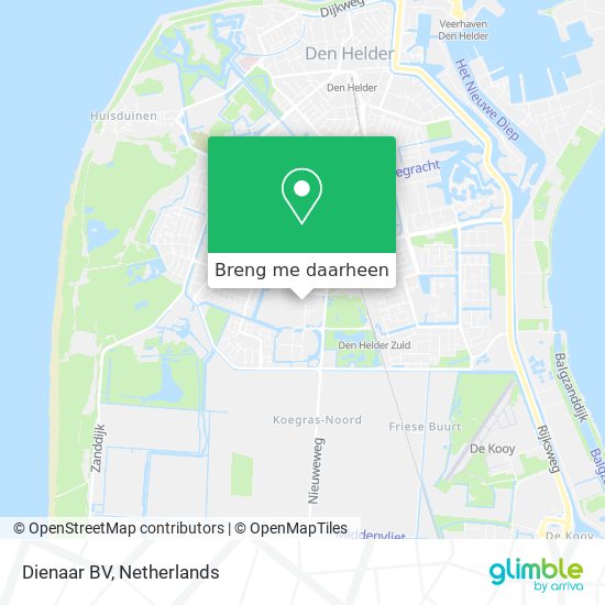 Dienaar BV kaart