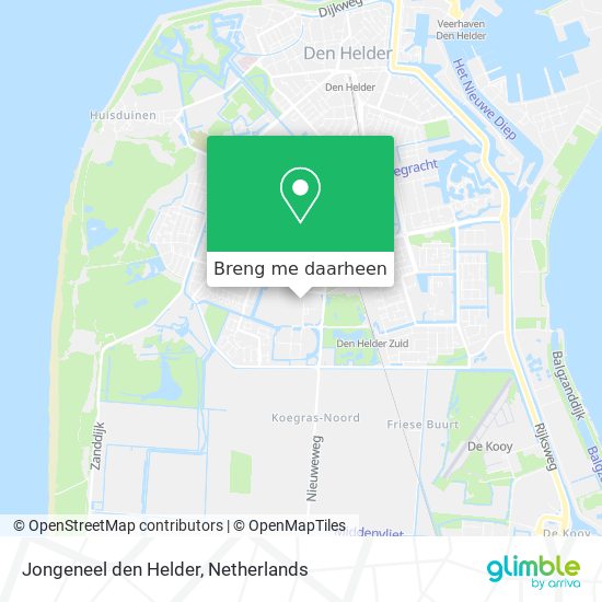 Jongeneel den Helder kaart