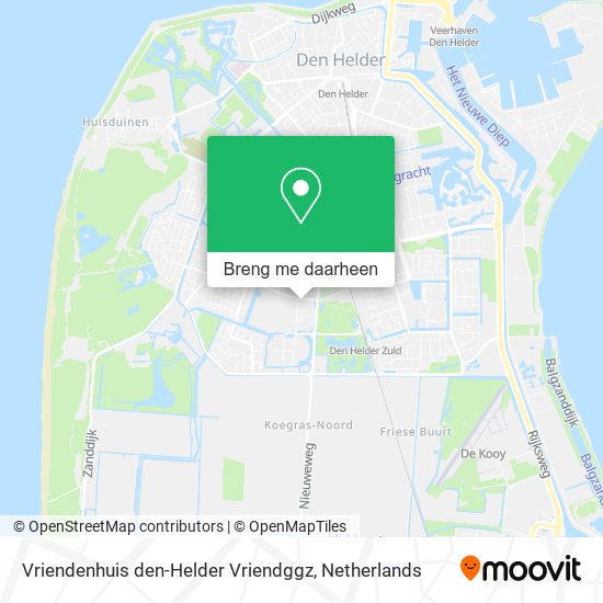 Vriendenhuis den-Helder Vriendggz kaart